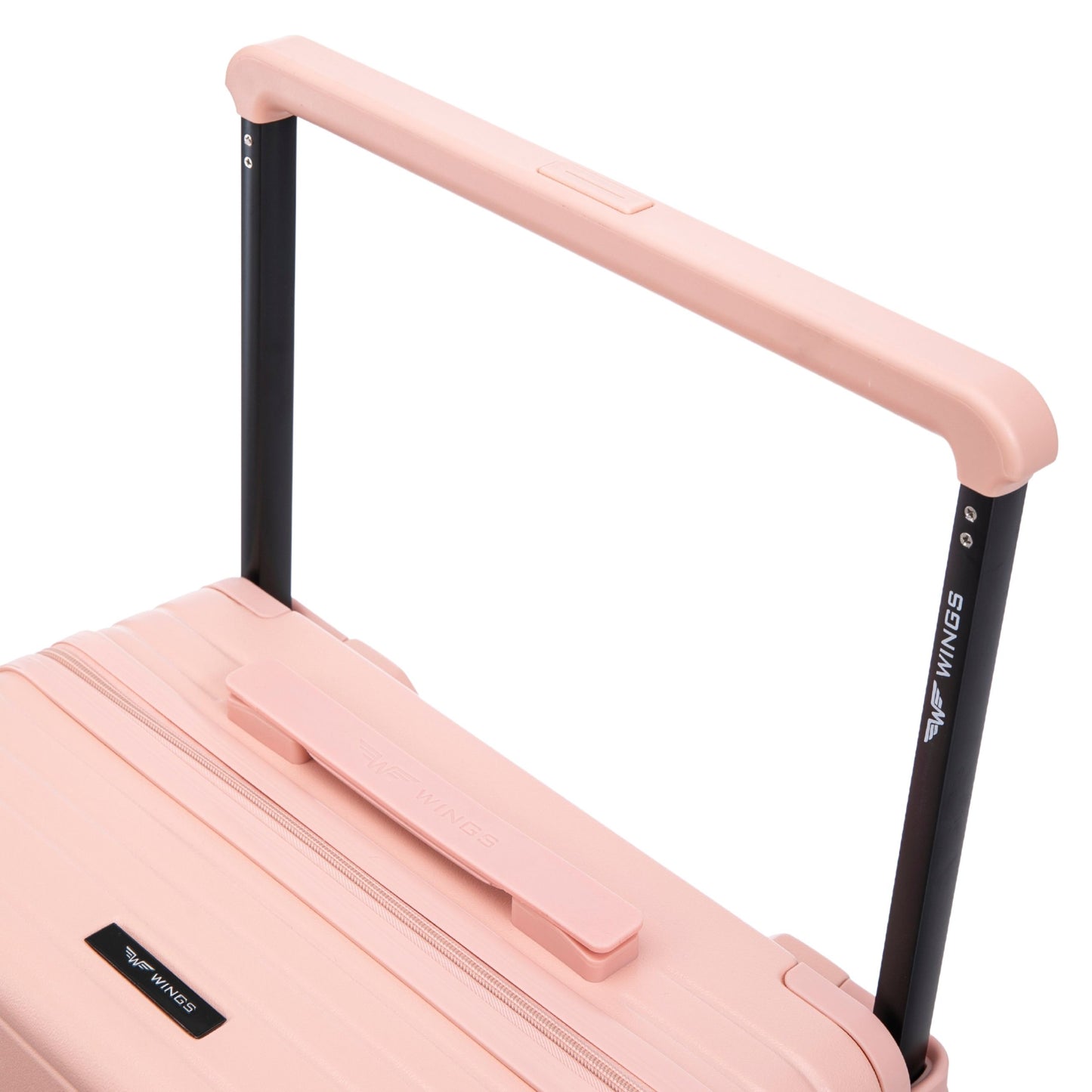 Walizka kabinowa Wings ABS+ 20" Customized SOFT PINK LIPS