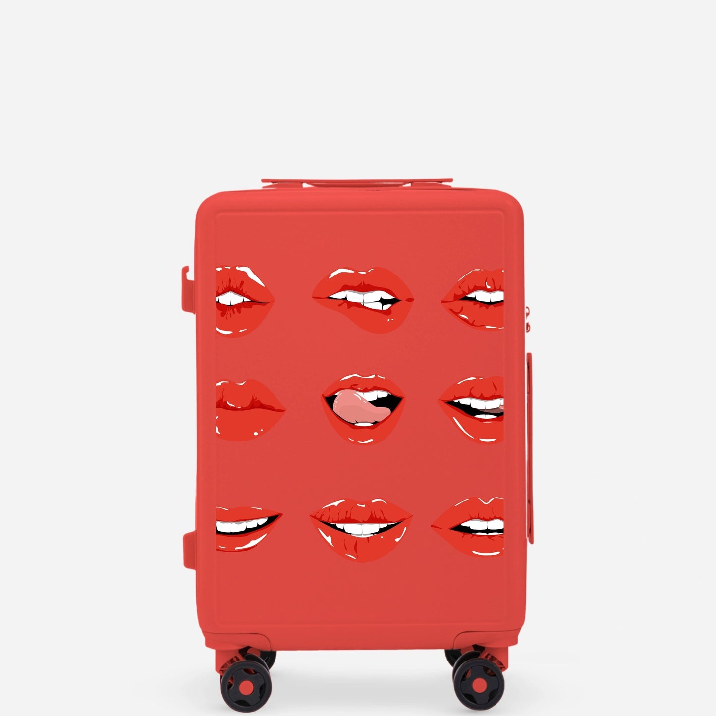 Walizka kabinowa Wings ABS+ 20" Customized RED LIPS customized