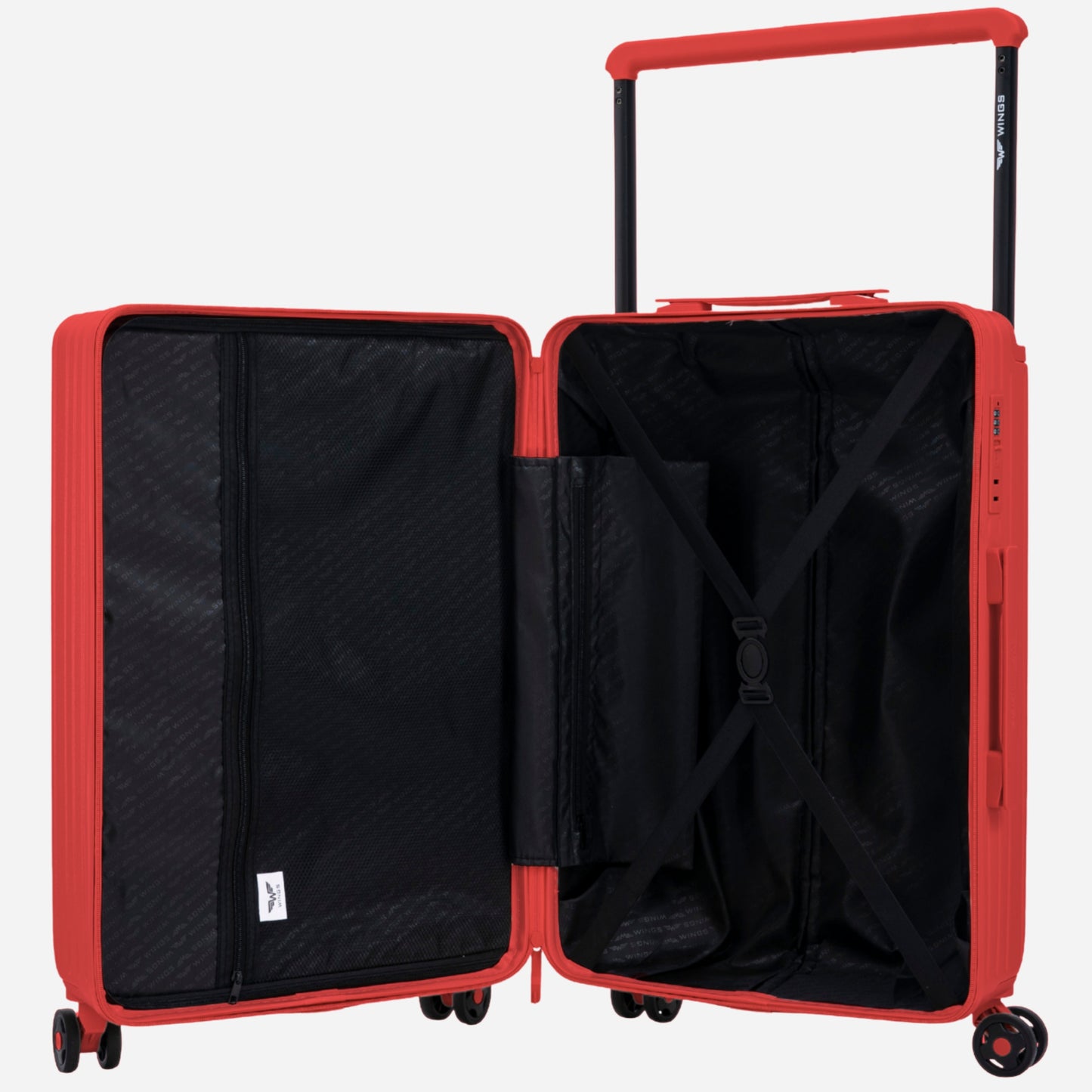 Walizka kabinowa Wings ABS+ 20" Customized RED LIPS