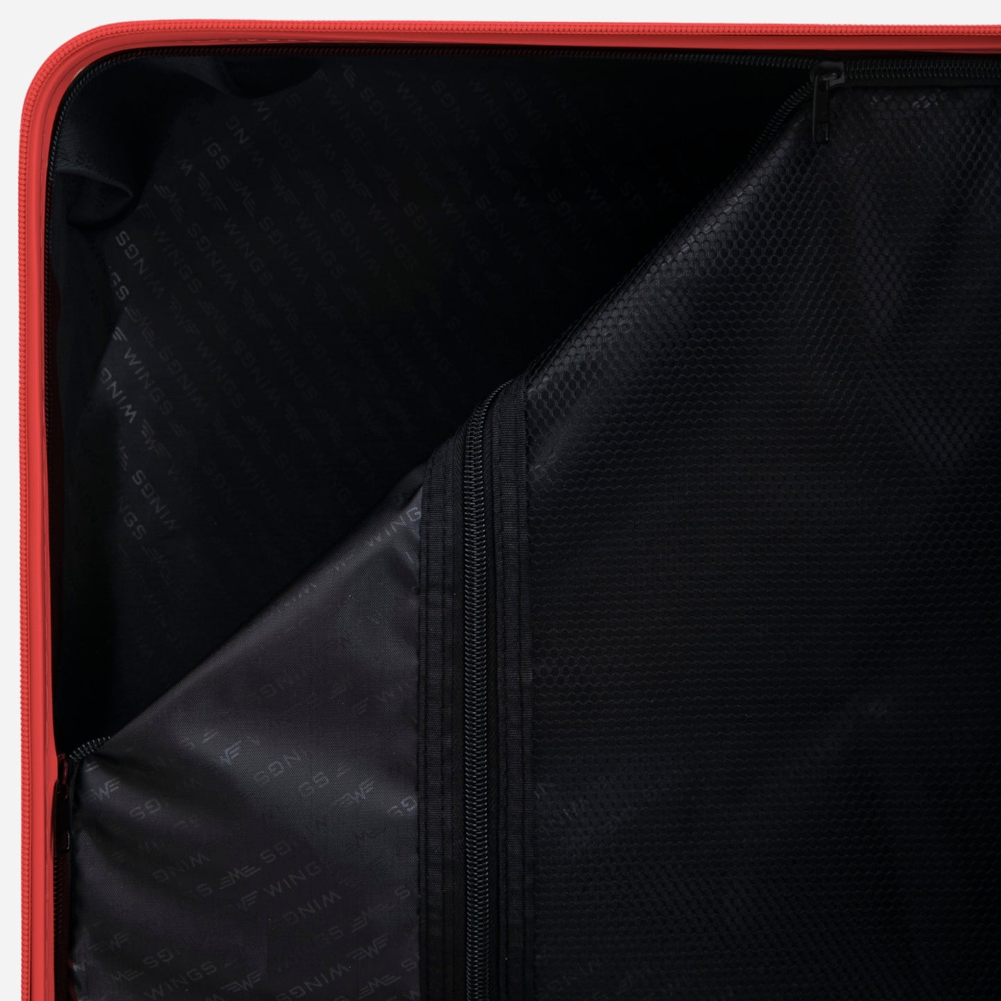 Walizka kabinowa Wings ABS+ 20" Customized RED LIPS