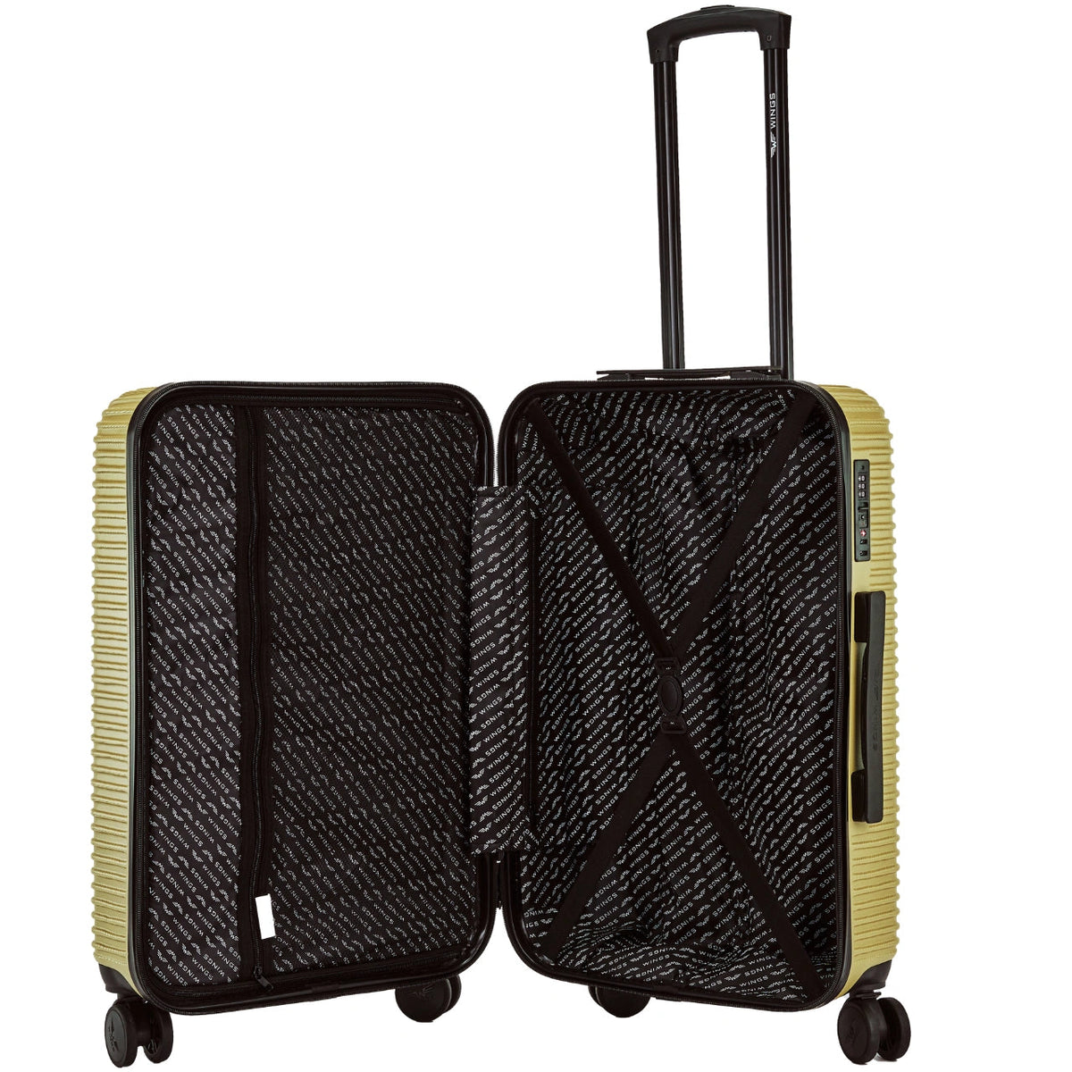 Komplet 3 walizek WINGS PC ECO JACKDAW TEA GREEN JACKDAW COLLECTION