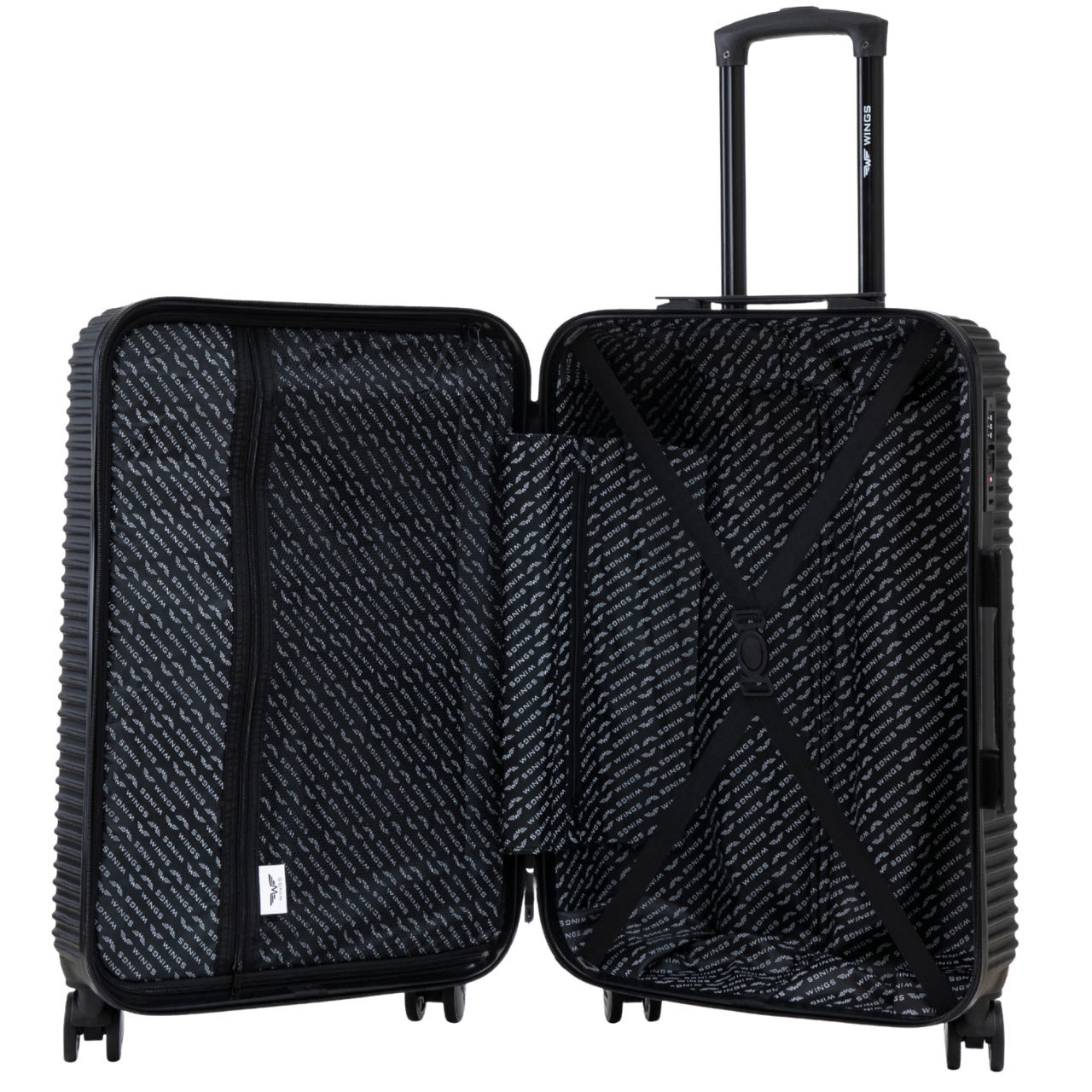 Komplet 3 walizek WINGS PC ECO BLACK JACKDAW COLLECTION