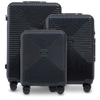 Komplet 3 walizek WINGS PC ECO BLACK