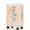 Walizka średnia Wings ABS+ 24" Customized DIRTY WHITE FLOWER