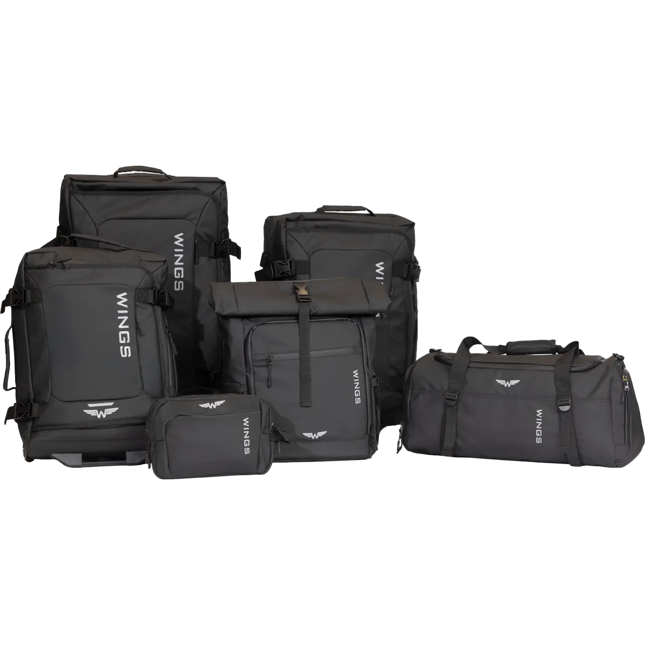 WINGS Komplet podróżny 6w1 ROOK black ROOK COLLECTION