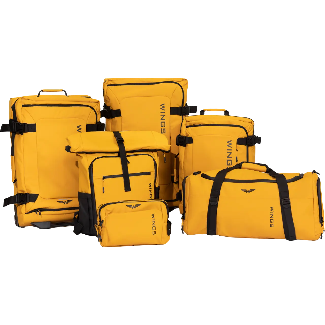 WINGS Komplet podróżny 6w1 ROOK yellow ROOK COLLECTION