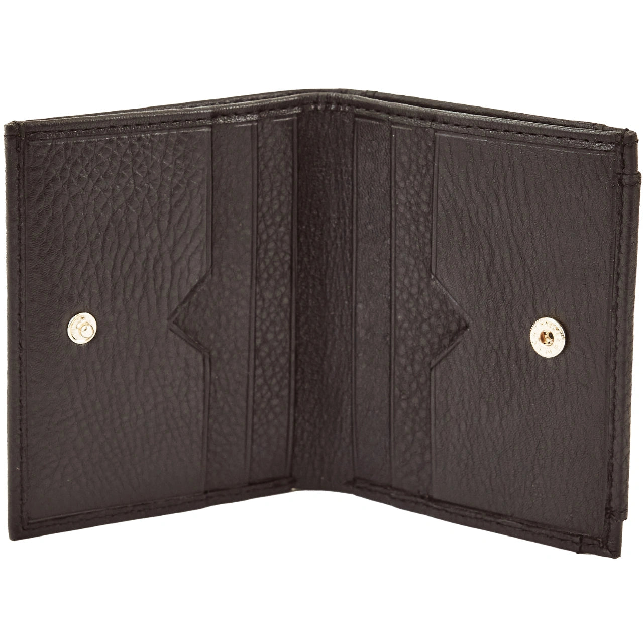 Mały portfel damski WINGS ze skóry naturalnej Black LEATHER COLLECTION
