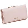Damski portfel skórzany WINGS z ochroną RFID o pojemnym wnętrzu PINK