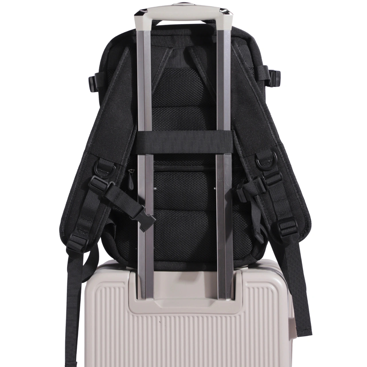 Plecak kabinowy WINGS bagaż podręczny Ryanair i Wizz Air, lekki plecak podróżny BLACK CABIN BACKPACK