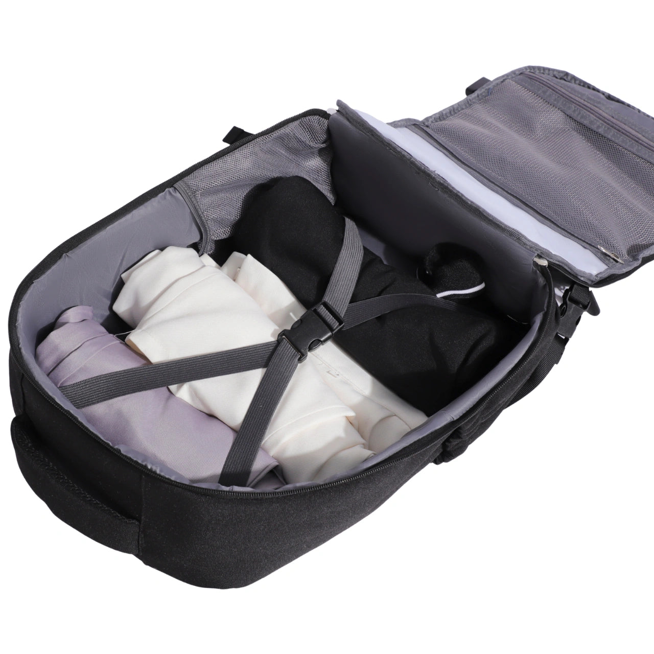 Plecak kabinowy WING bagaż podręczny Ryanair i Wizz Air, lekki plecak podróżny BLACK