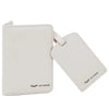 Etui na paszport i identyfikator do bagażu - elegancki zestaw podróżny z PU leather BEIGE