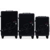 Komplet 3 WALIZEK Wings ABS+ Customized BLACK TRAVEL