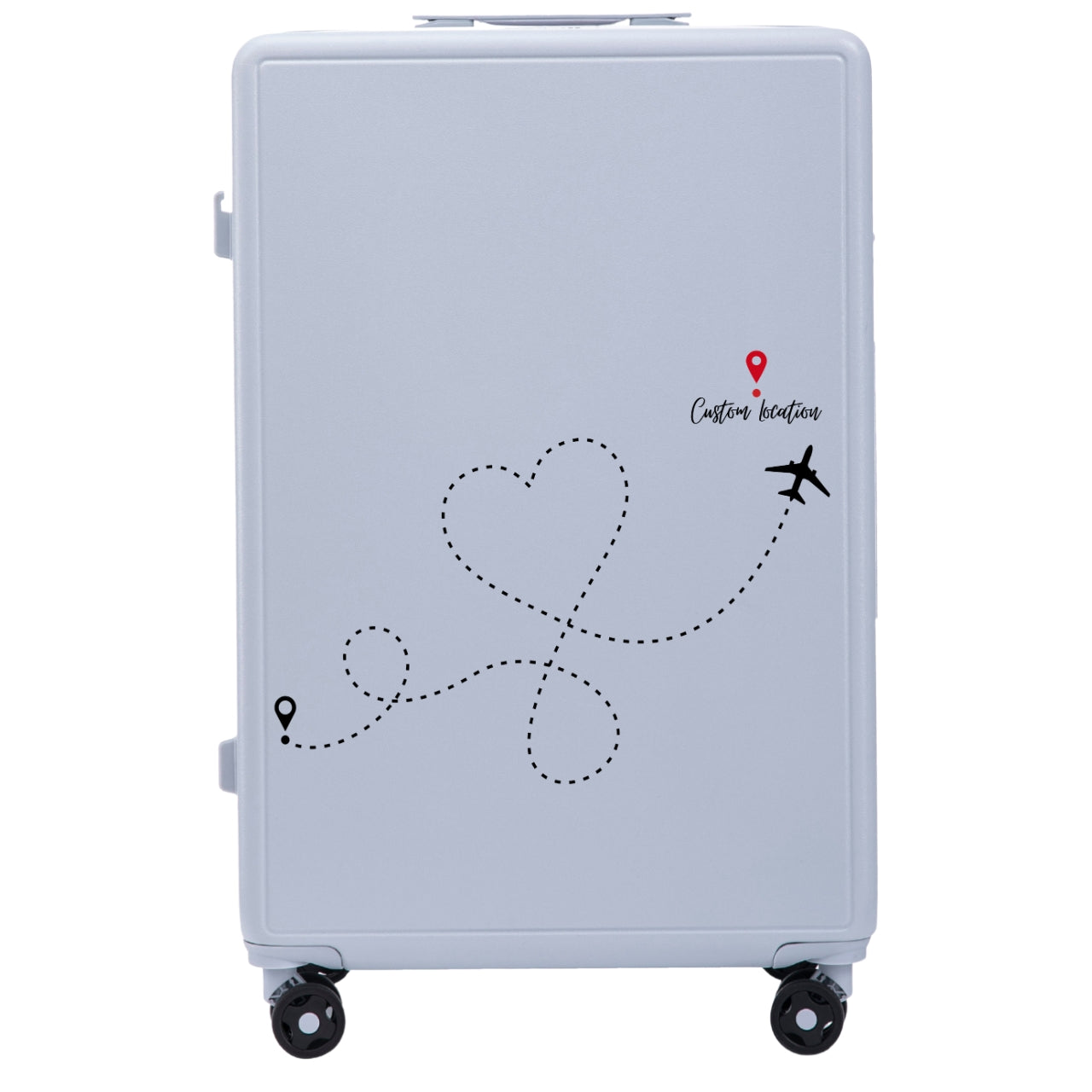 Walizka kabinowa Wings ABS+ 20" Customized PASTEL BLUE TRAVEL