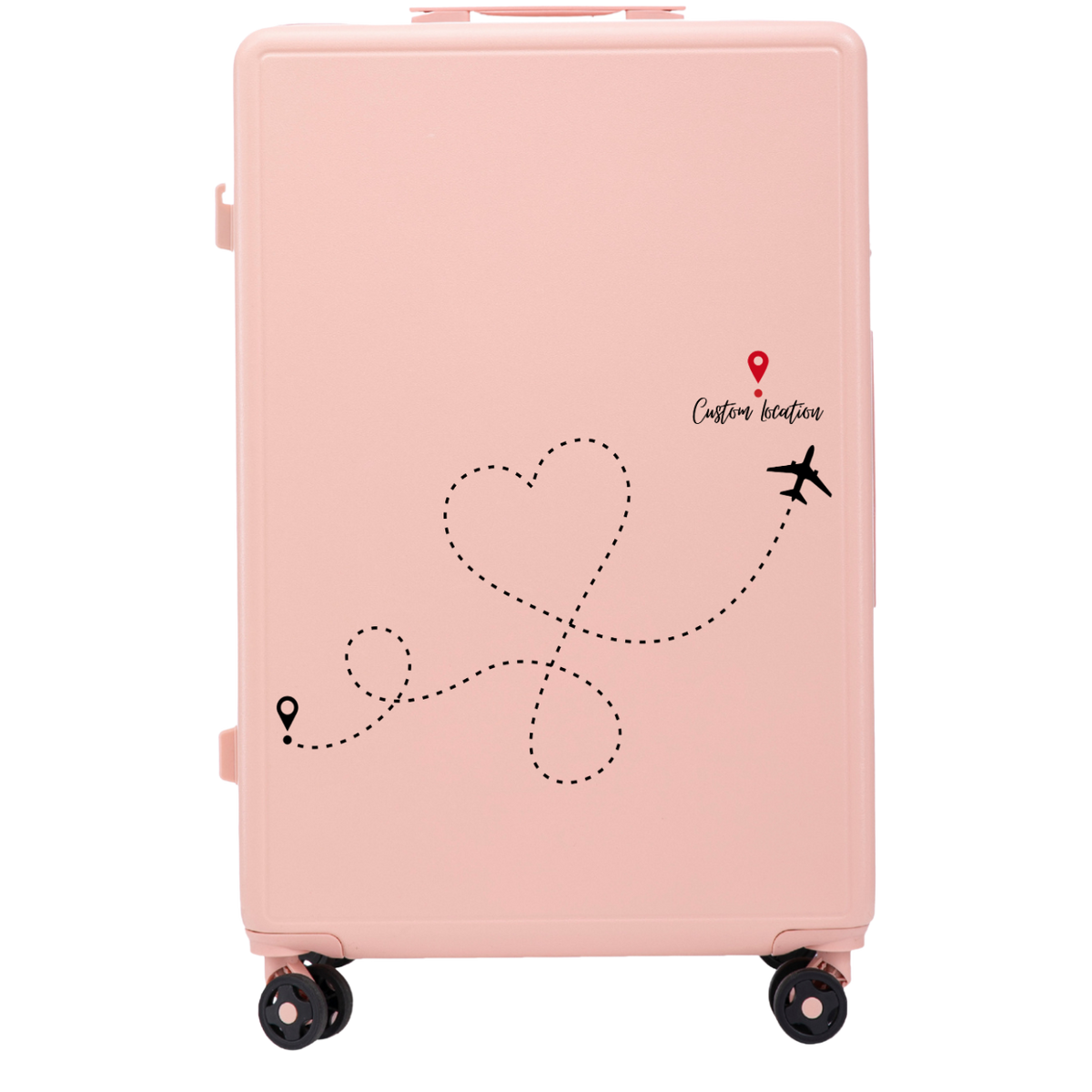 Walizka duża Wings ABS+ 28" Customized SOFT PINK TRAVEL