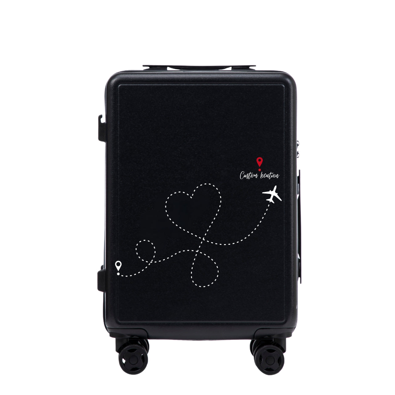 Walizka kabinowa Wings ABS+ 20" Customized BLACK TRAVEL
