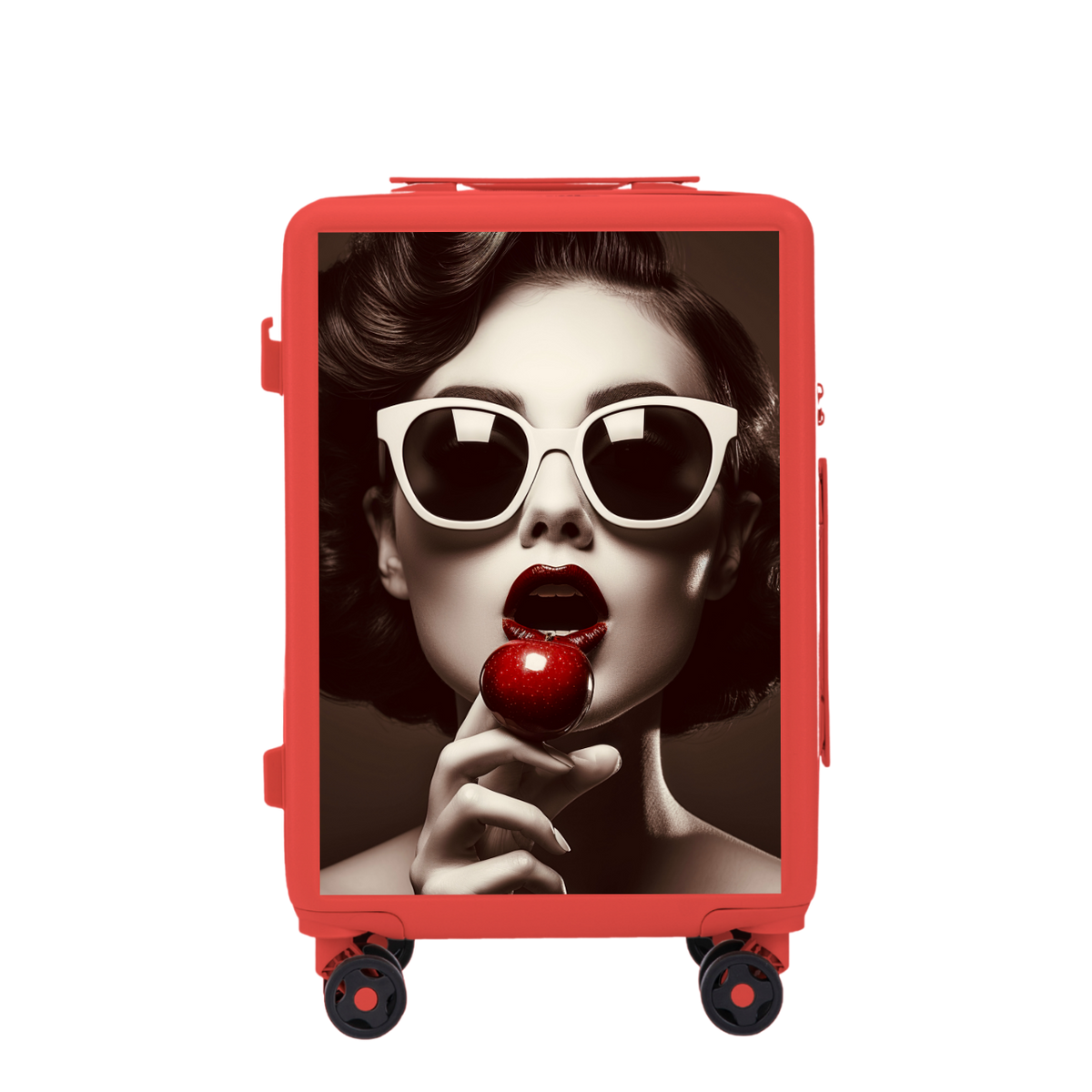 Walizka kabinowa Wings ABS+ 20" Customized RED CHERRY