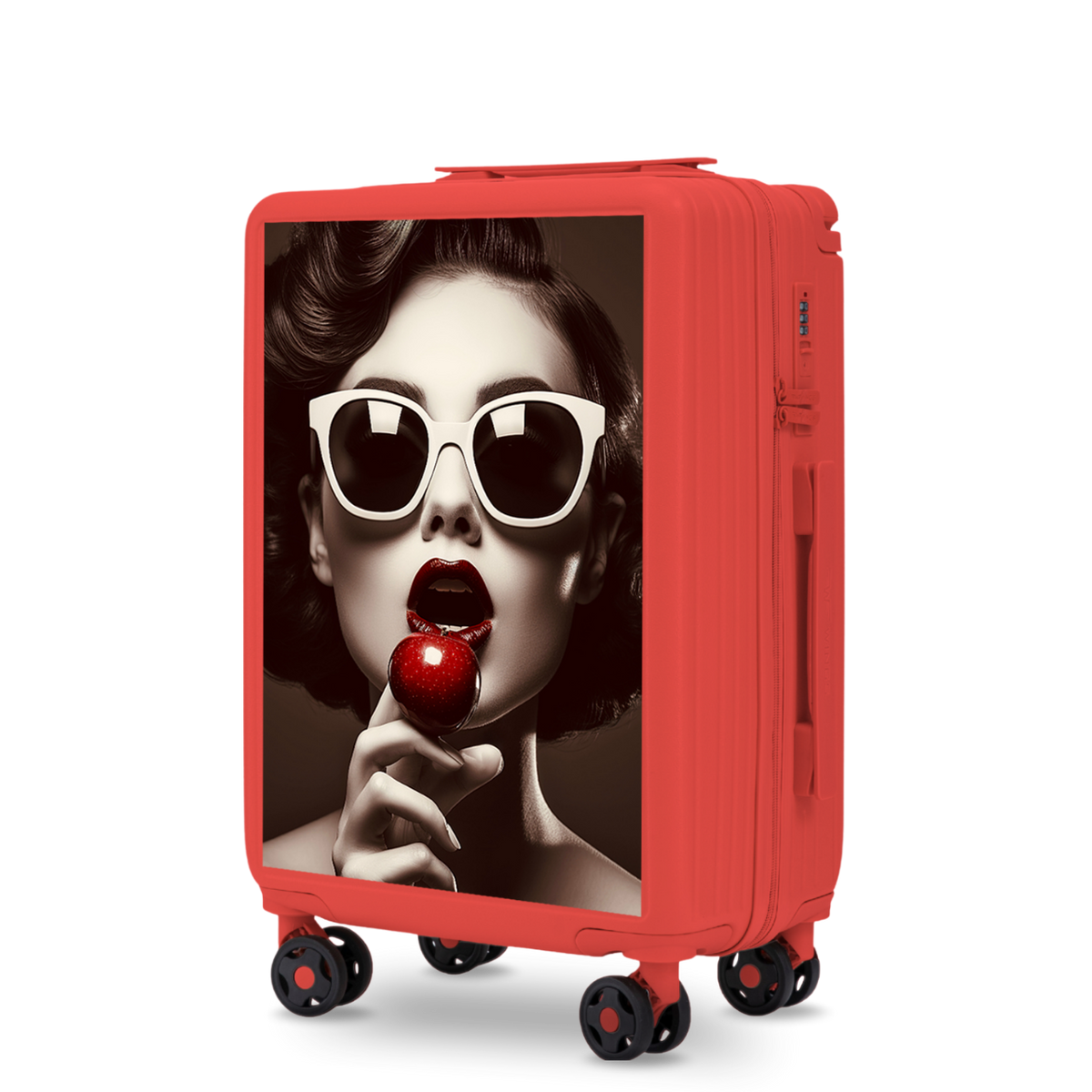 Walizka kabinowa Wings ABS+ 20" Customized RED CHERRY