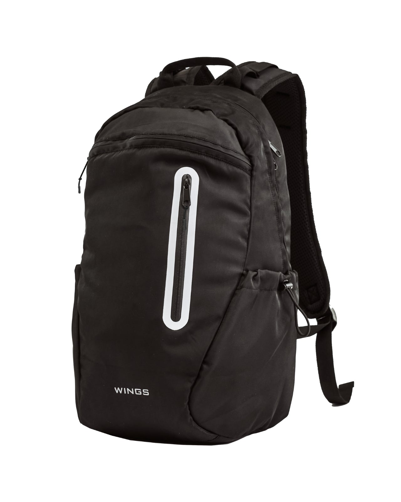 Plecak szkolny WINGS 24L laptop 15,6 cala z odblaskami i organizerem A4 BLACK