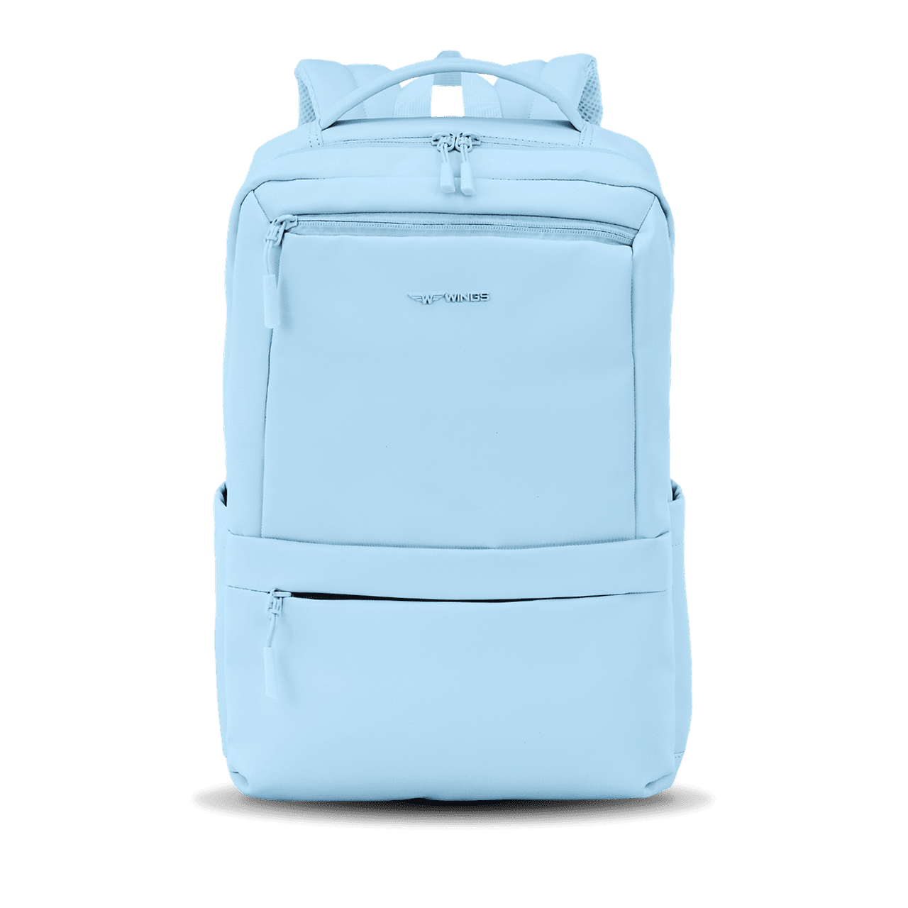 Plecak kabinowy WINGS CBP003 bagaż z kieszenią na laptop i systemem wentylacji pleców PASTEL BLUE