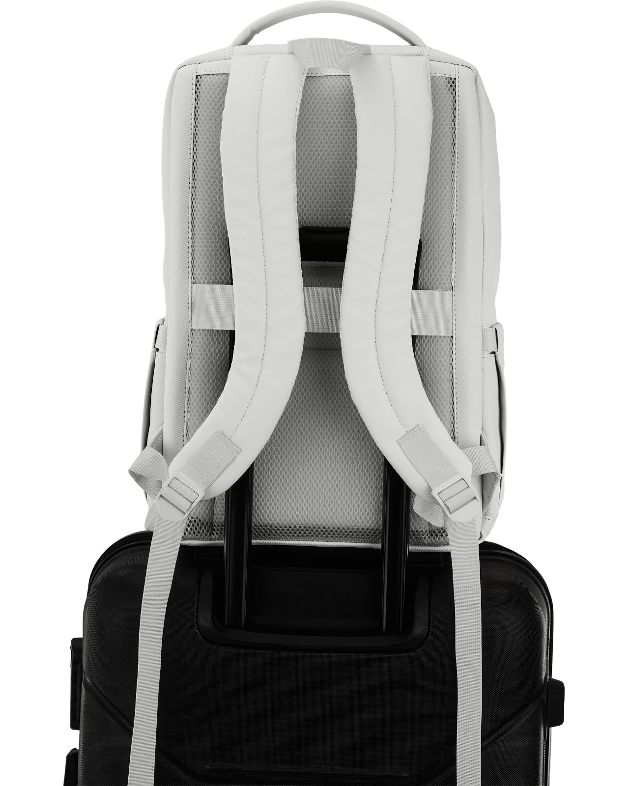 Plecak kabinowy WINGS CBP003 bagaż z kieszenią na laptop i systemem wentylacji pleców GREY