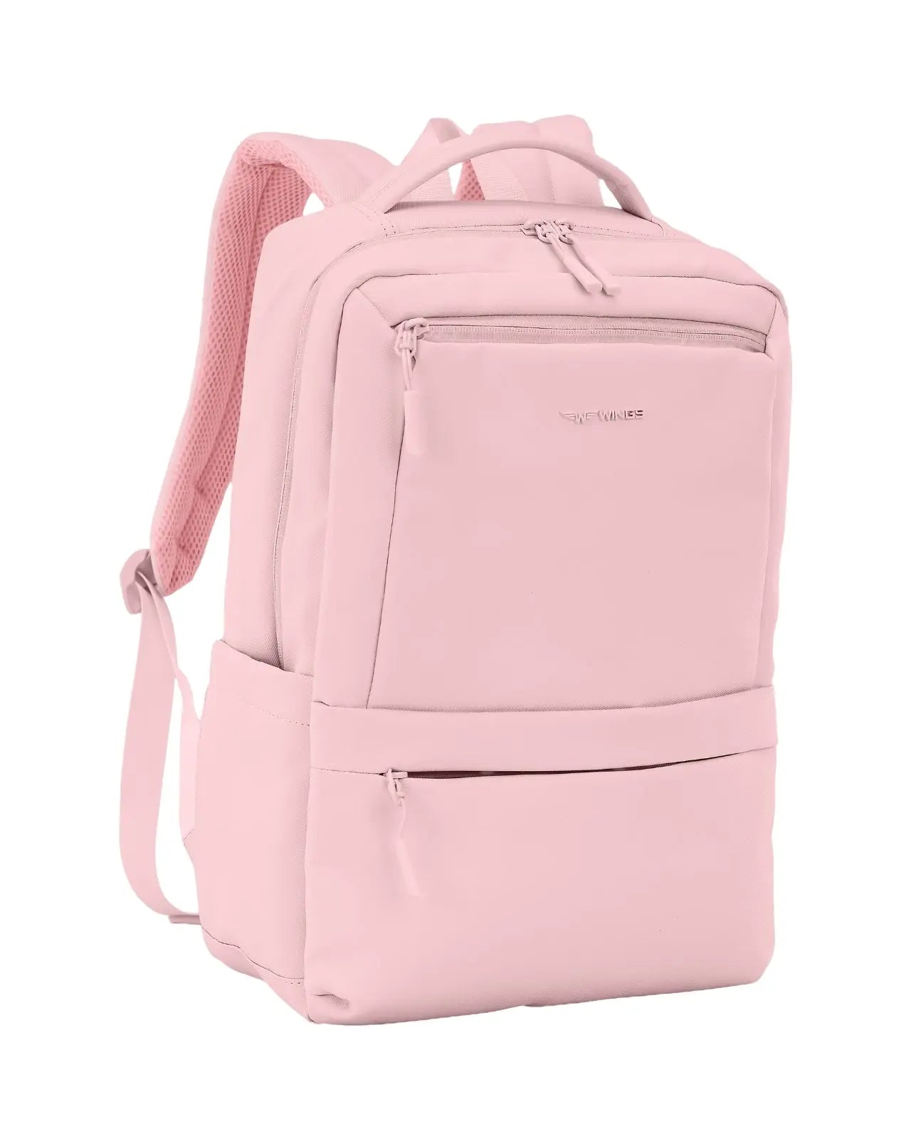 Plecak kabinowy WINGS CBP003 bagaż z kieszenią na laptop i systemem wentylacji pleców PINK CABIN BACKPACK