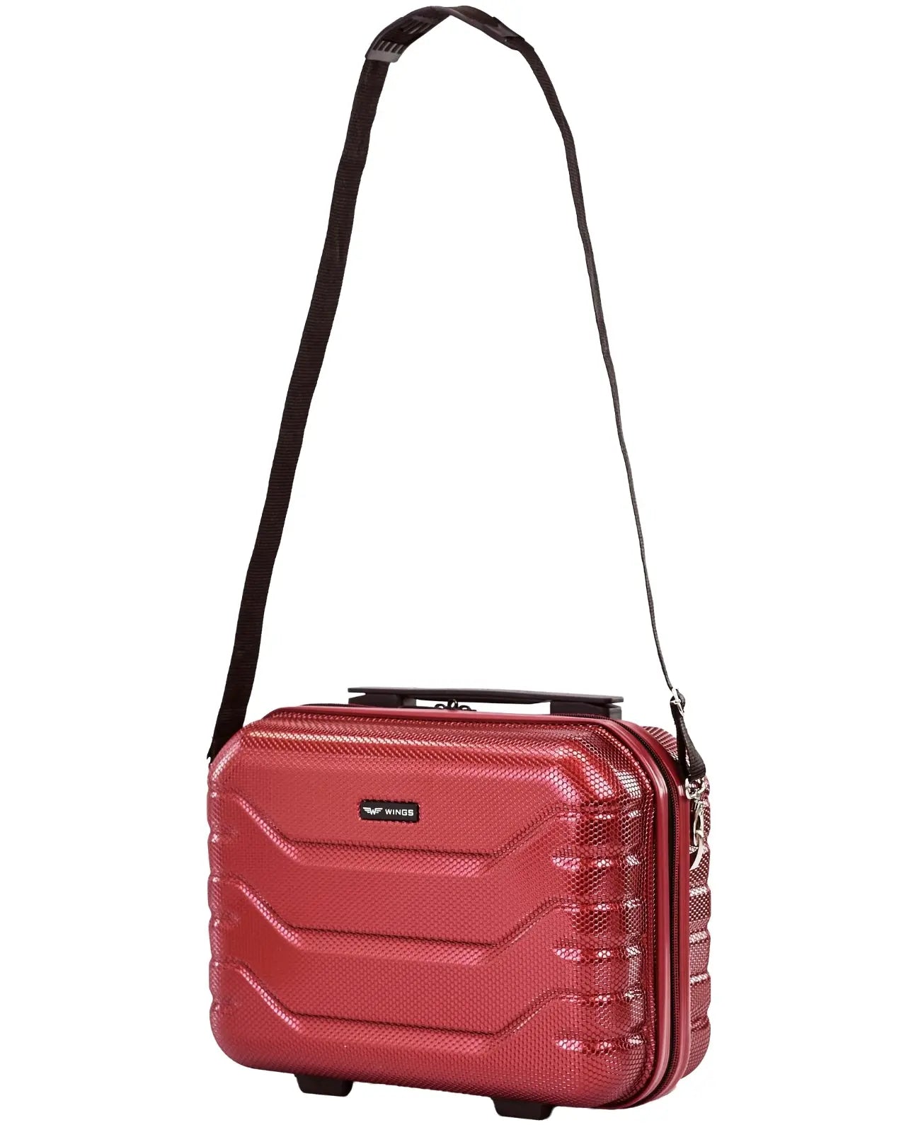 Kuferek podróżny Wings CRAKE kosmetyczka 14" WINE RED CRAKE COLLECTION