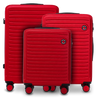 Komplet 3 WALIZEK Wings ABS+ COOT RED