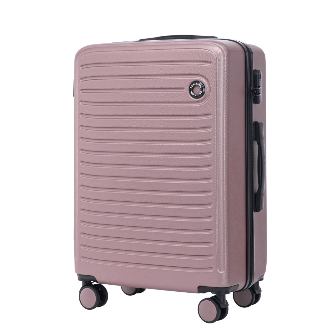 Walizka ŚREDNIA Wings ABS+ COOT 24" ROSE GOLD