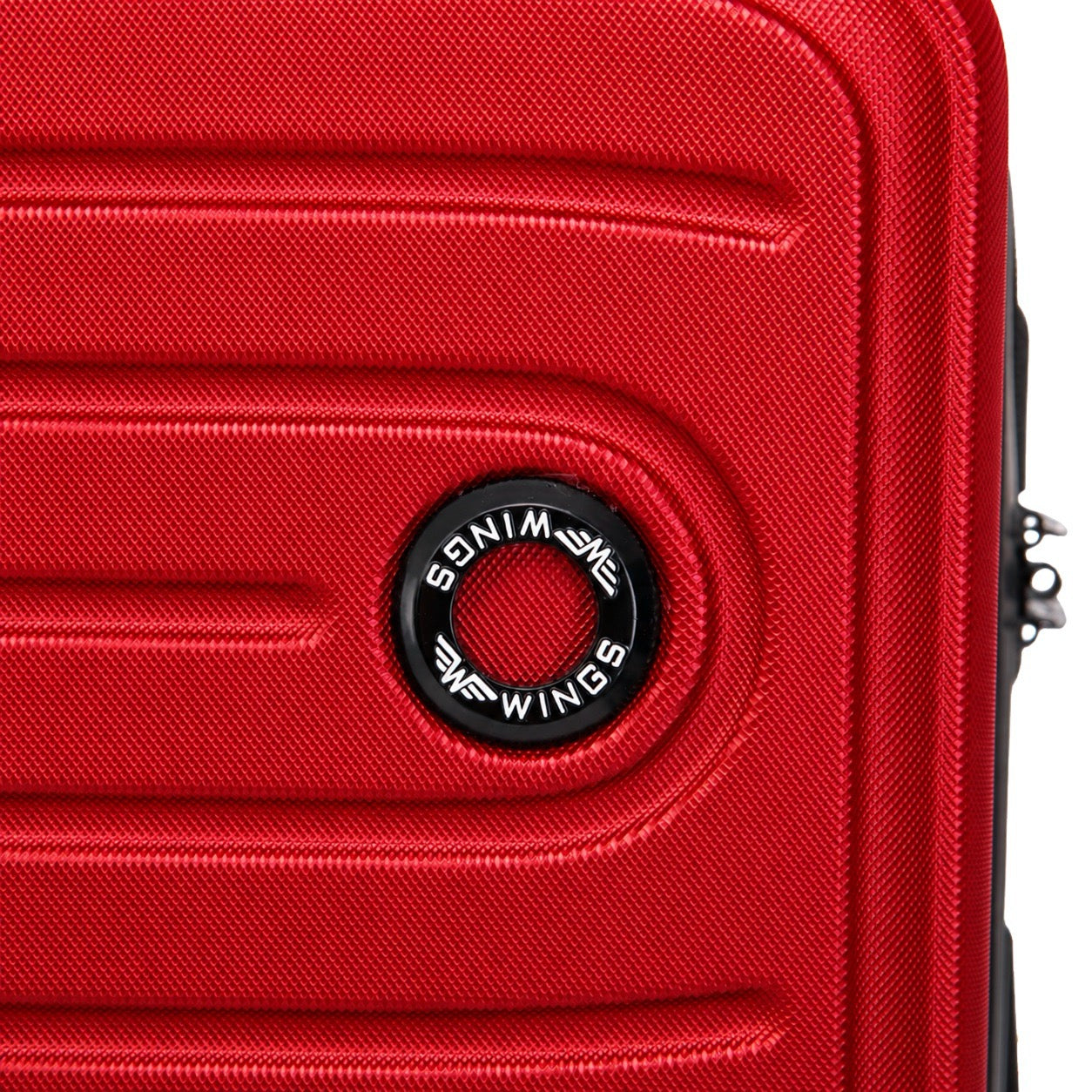 Walizka ŚREDNIA Wings ABS+ COOT 24" RED