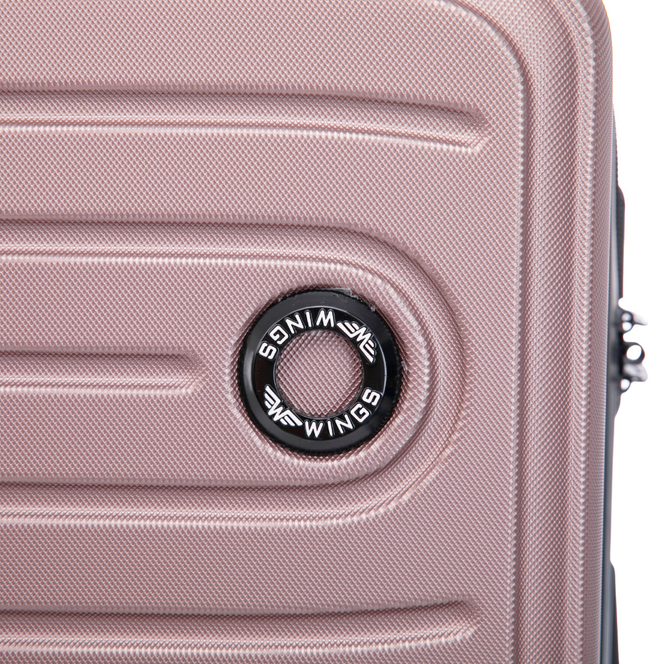 Walizka ŚREDNIA Wings ABS+ COOT 24" ROSE GOLD