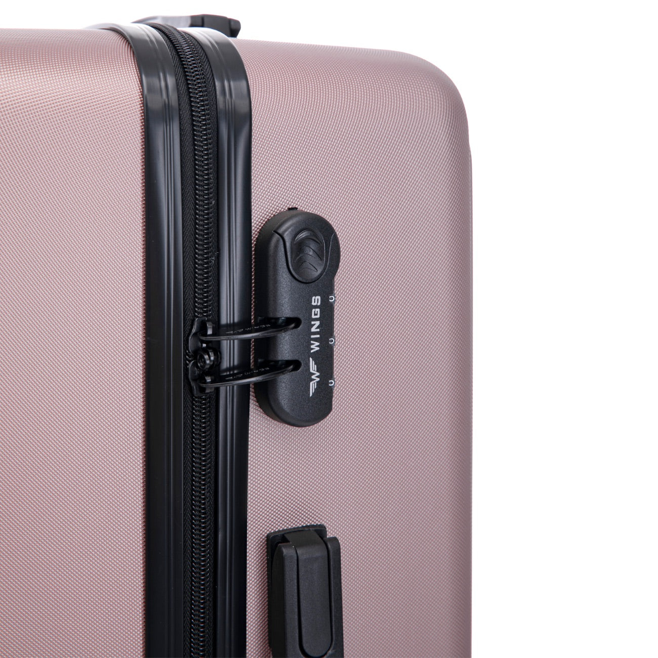 Walizka ŚREDNIA Wings ABS+ COOT 24" ROSE GOLD