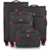 Zestaw 3 walizek DIPPER + torba podręczna Wings GREY
