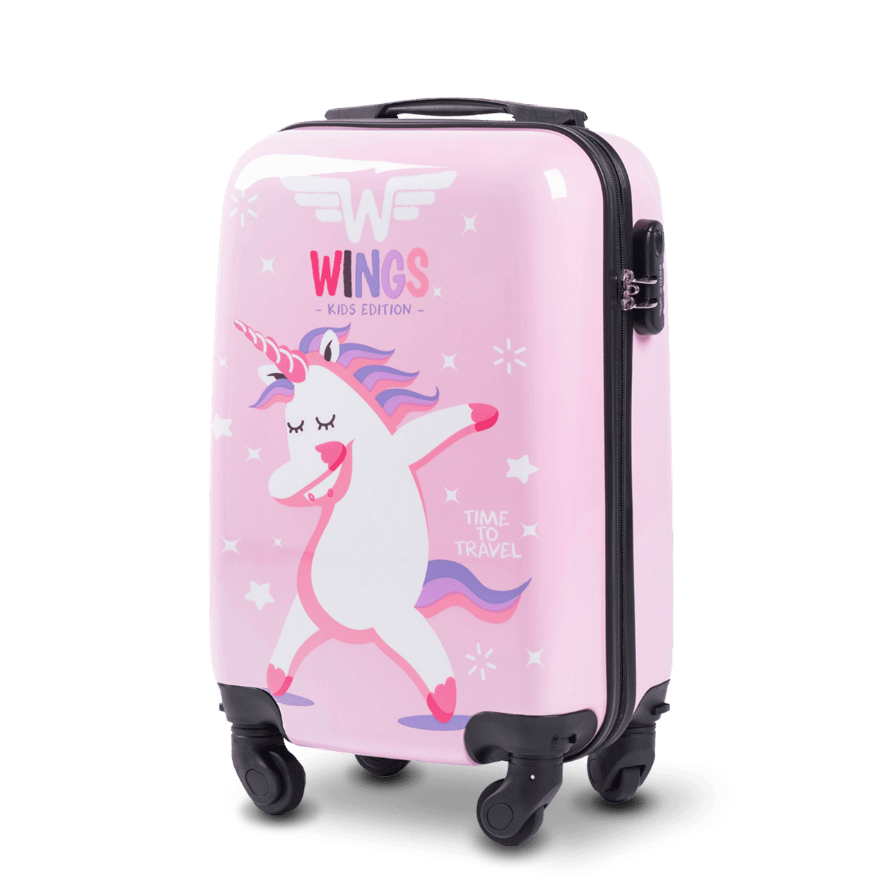 Walizka KIDS kabinowa twarda Wings Jay Unicorn 18"