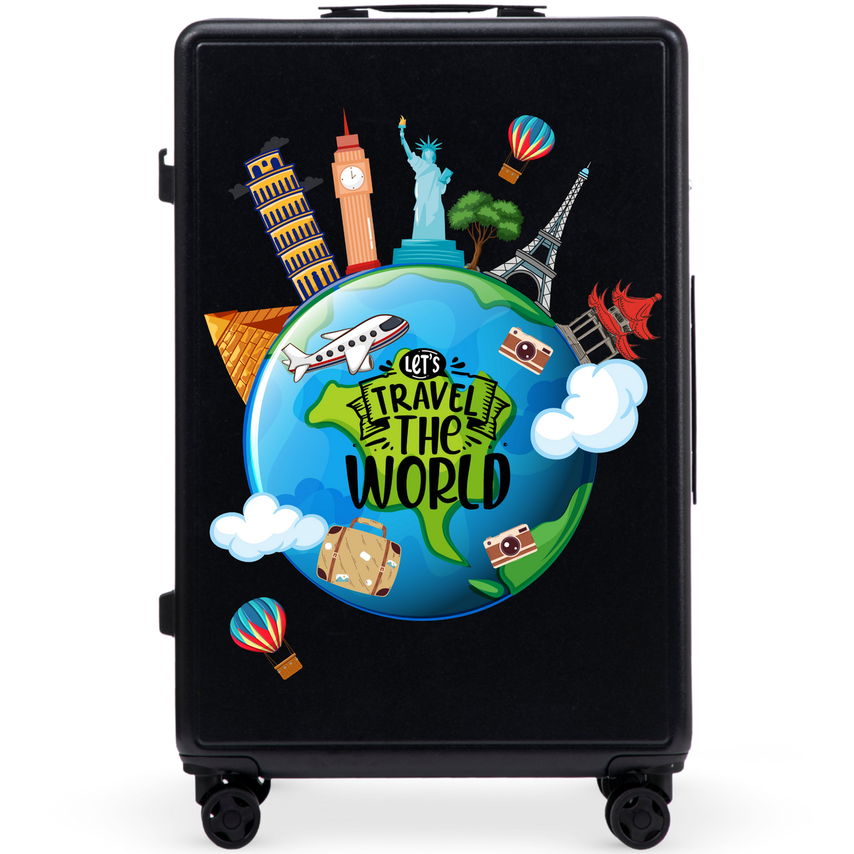 Walizka duża Wings ABS+ 28" Customized BLACK TOURISM