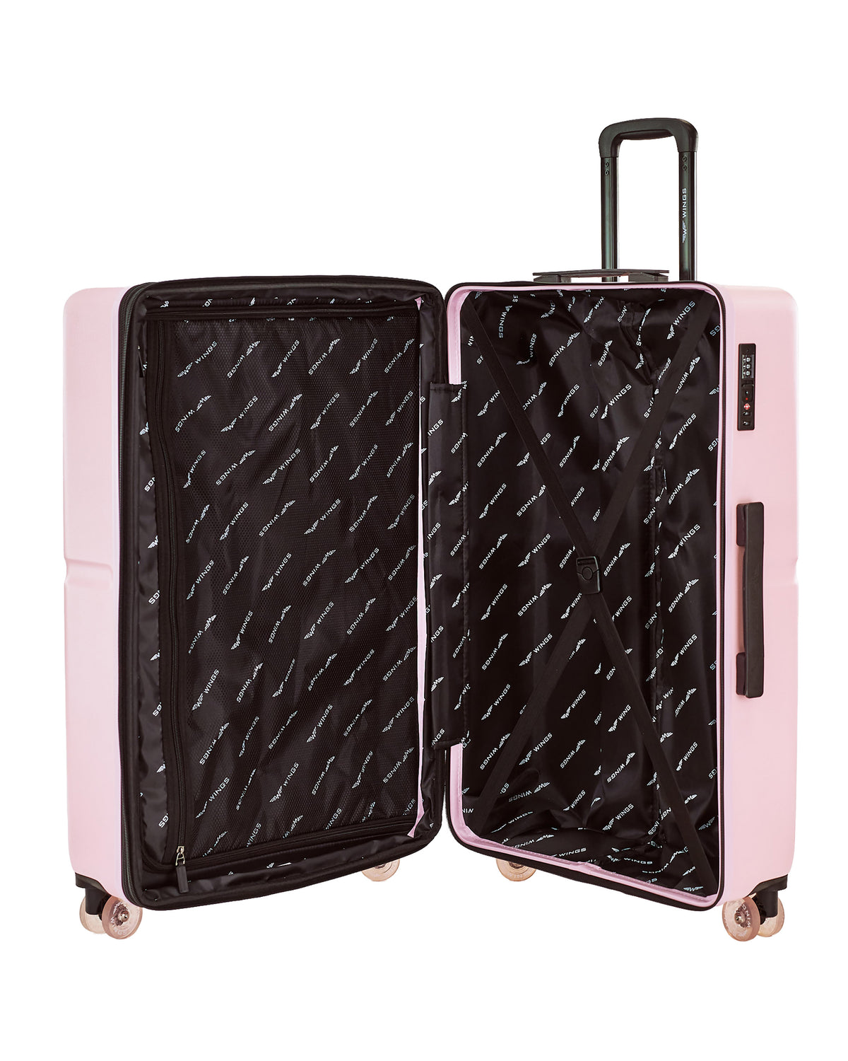 Walizka DUŻA WINGS MAGPIE 28" PINK