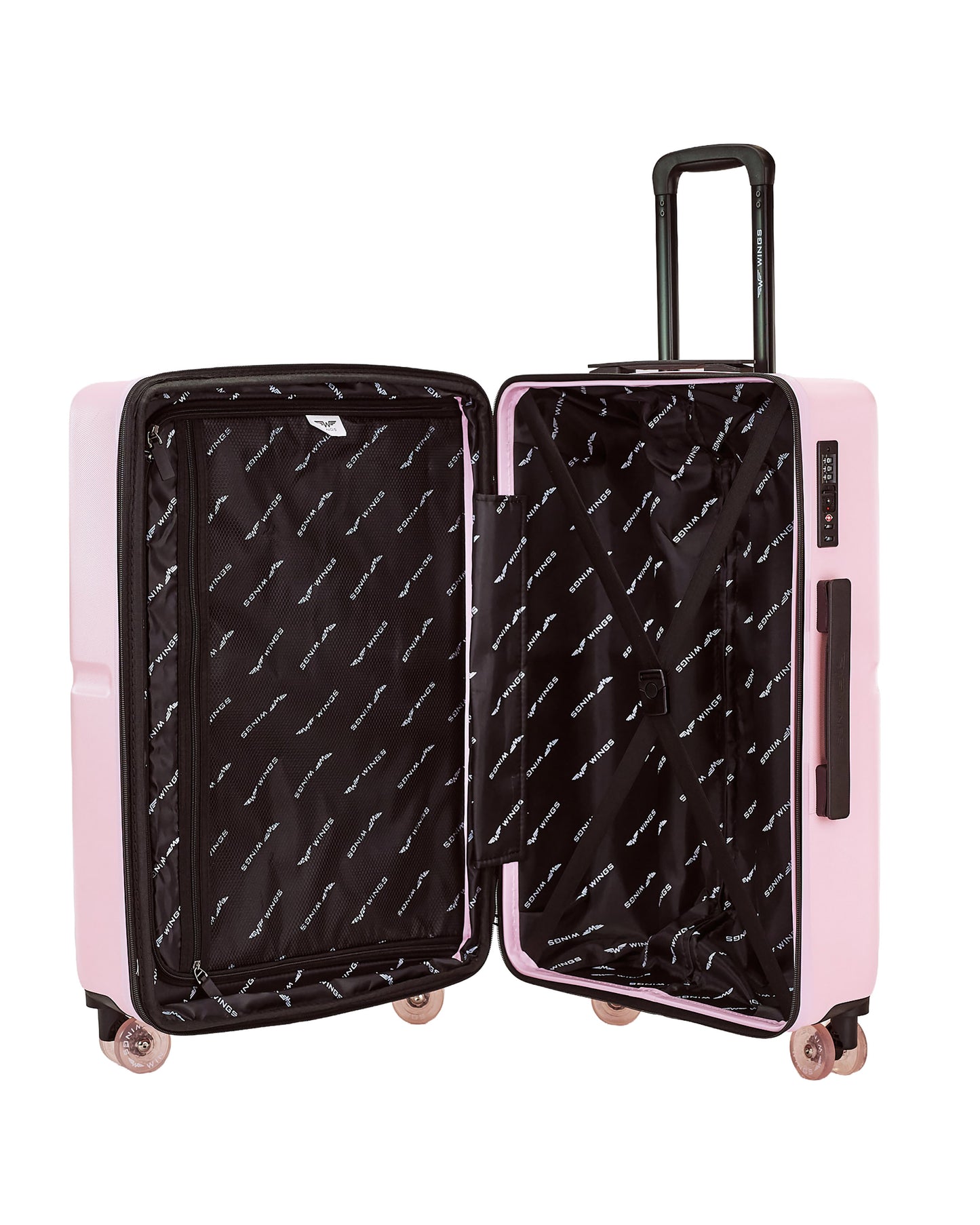 Walizka Średnia WINGS MAGPIE 24" PINK