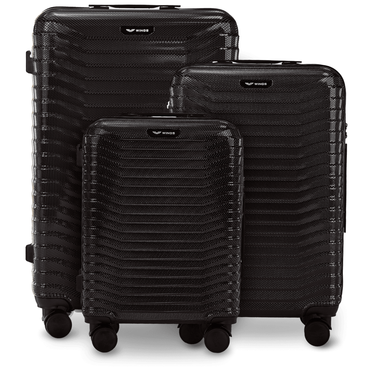 Zestaw 3 walizek Wings PC Sea Eagle 2.0 BLACK