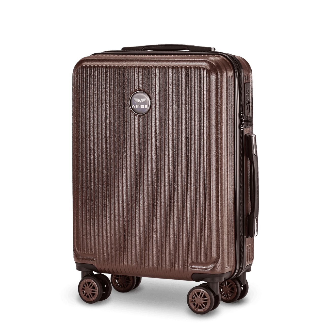 Walizka kabinowa Wings PC African Eagle 2.0 20" CHOCOLATE BROWN