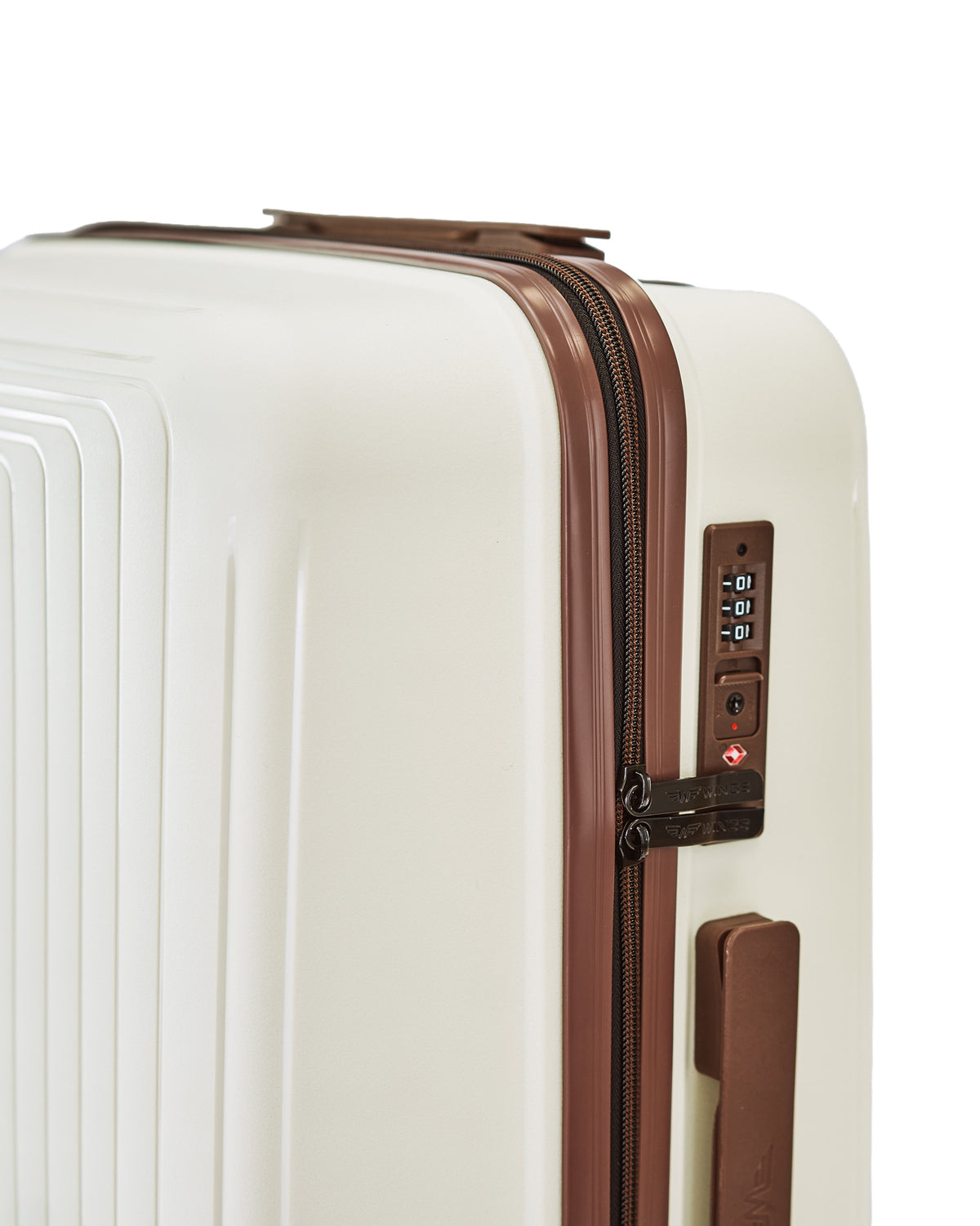 Walizka DUŻA WINGS PUFFIN 28" OFF WHITE + BROWN
