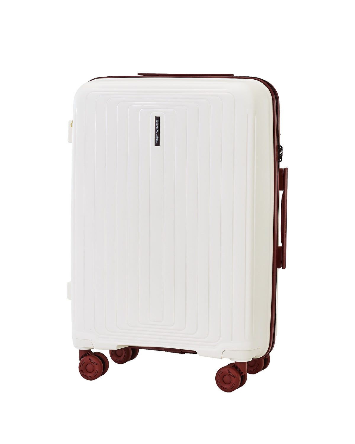 Walizka Średnia WINGS PUFFIN 24" OFF WHITE + BURGUNDY