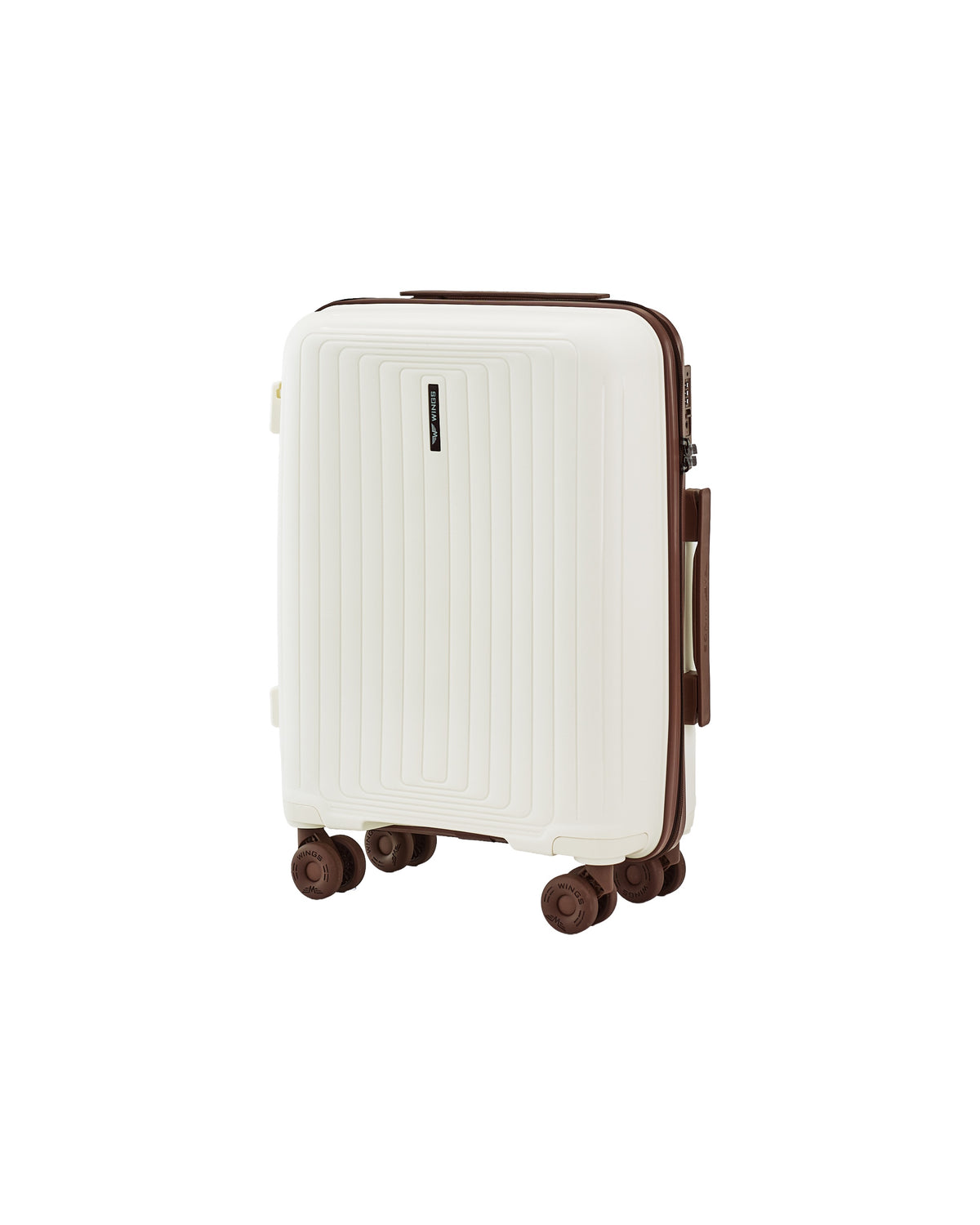 Walizka KABINOWA WINGS PUFFIN 20" OFF WHITE + BROWN