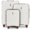Zestaw 3 walizek WINGS PUFFIN OFF WHITE + BURGUNDY