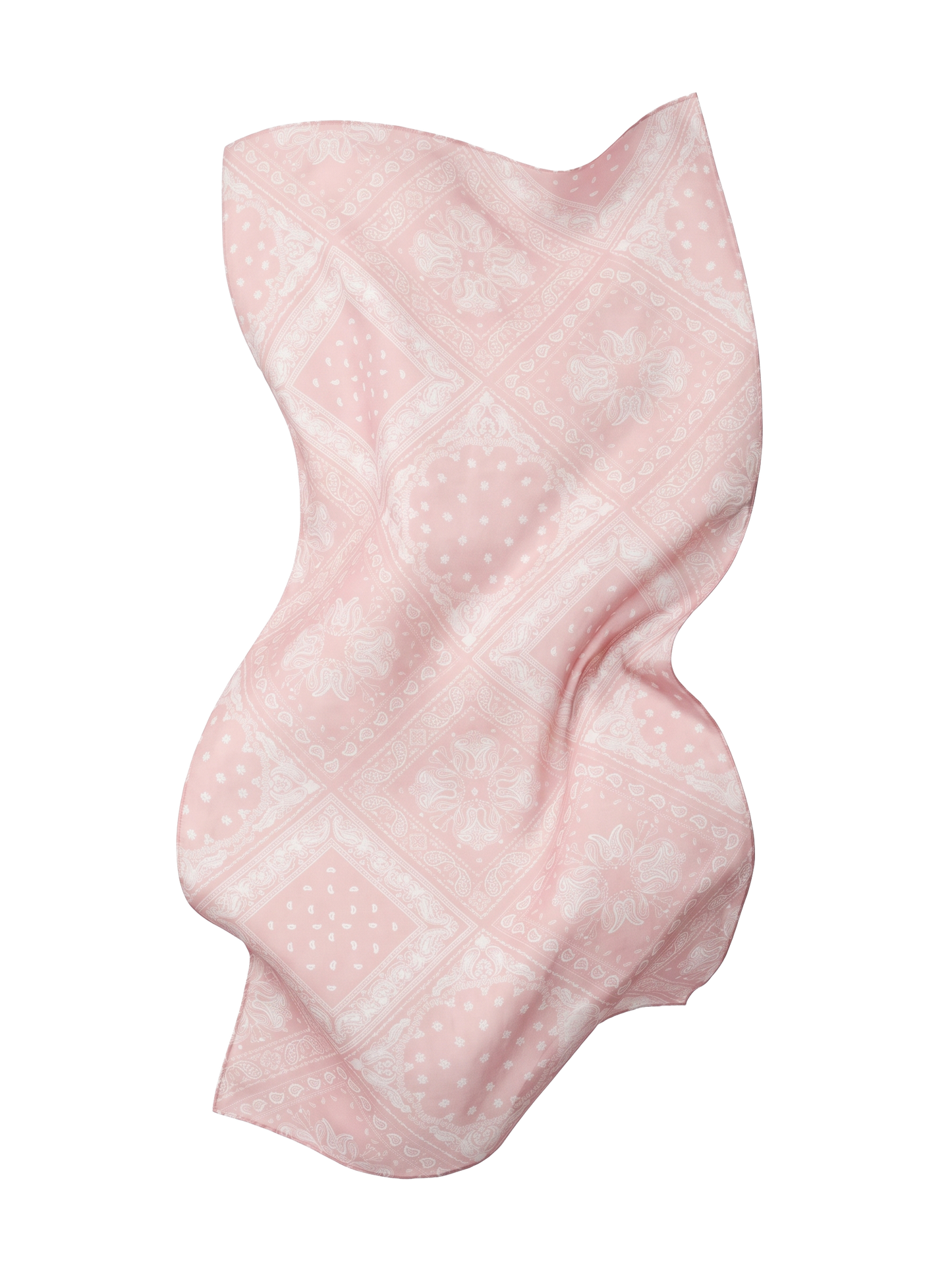 Chusta damska WINGS 180x90 cm różowy wzór bandana