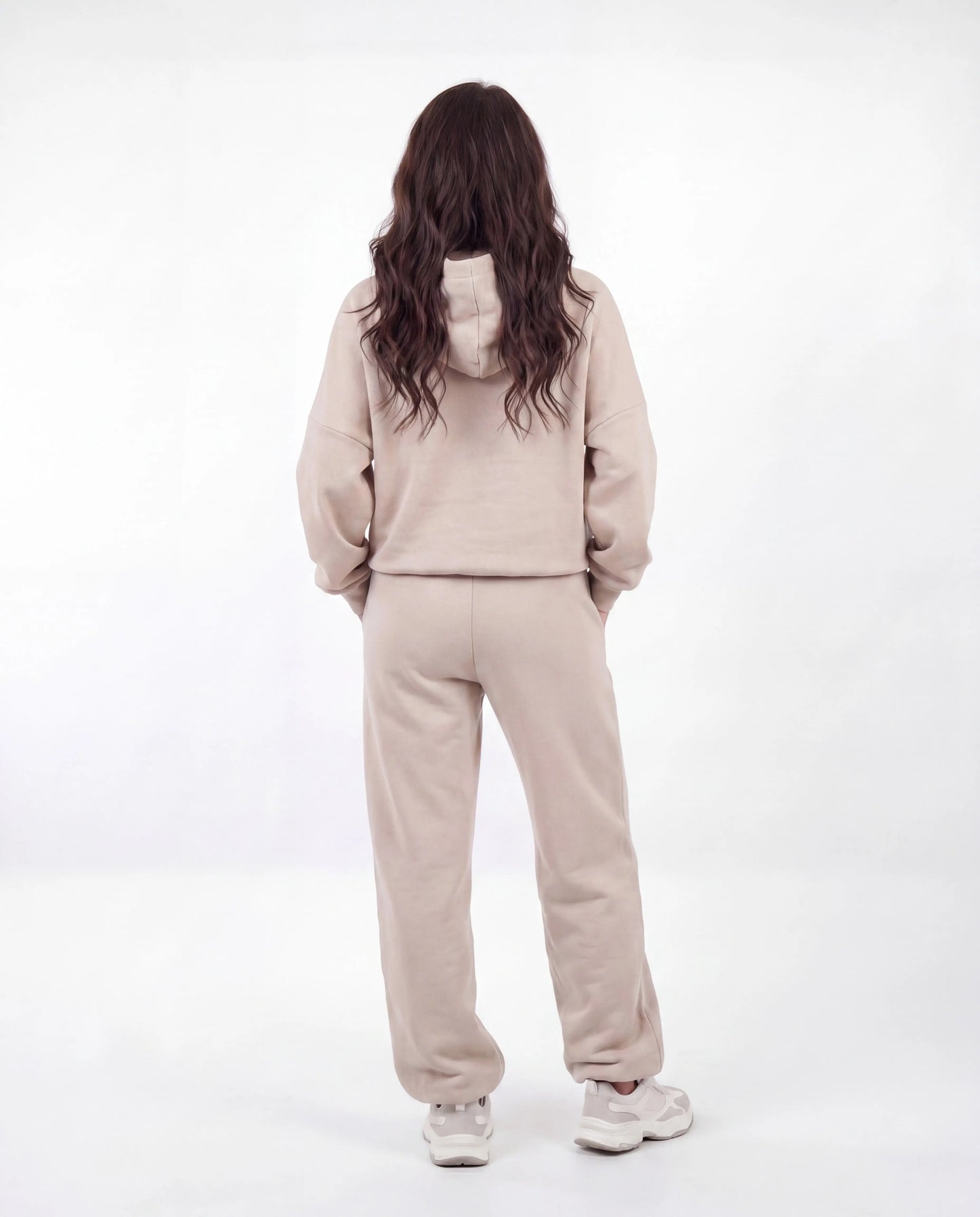 Komplet dresowy WINGS UNLEASH damski oversize bawełna BEIGE WINGS UNLEASH