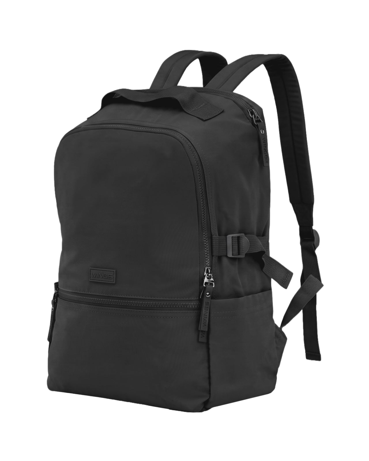 Plecak miejski WINGS 22L na laptop 17 cali do pracy uczelni oraz podróży BLACK