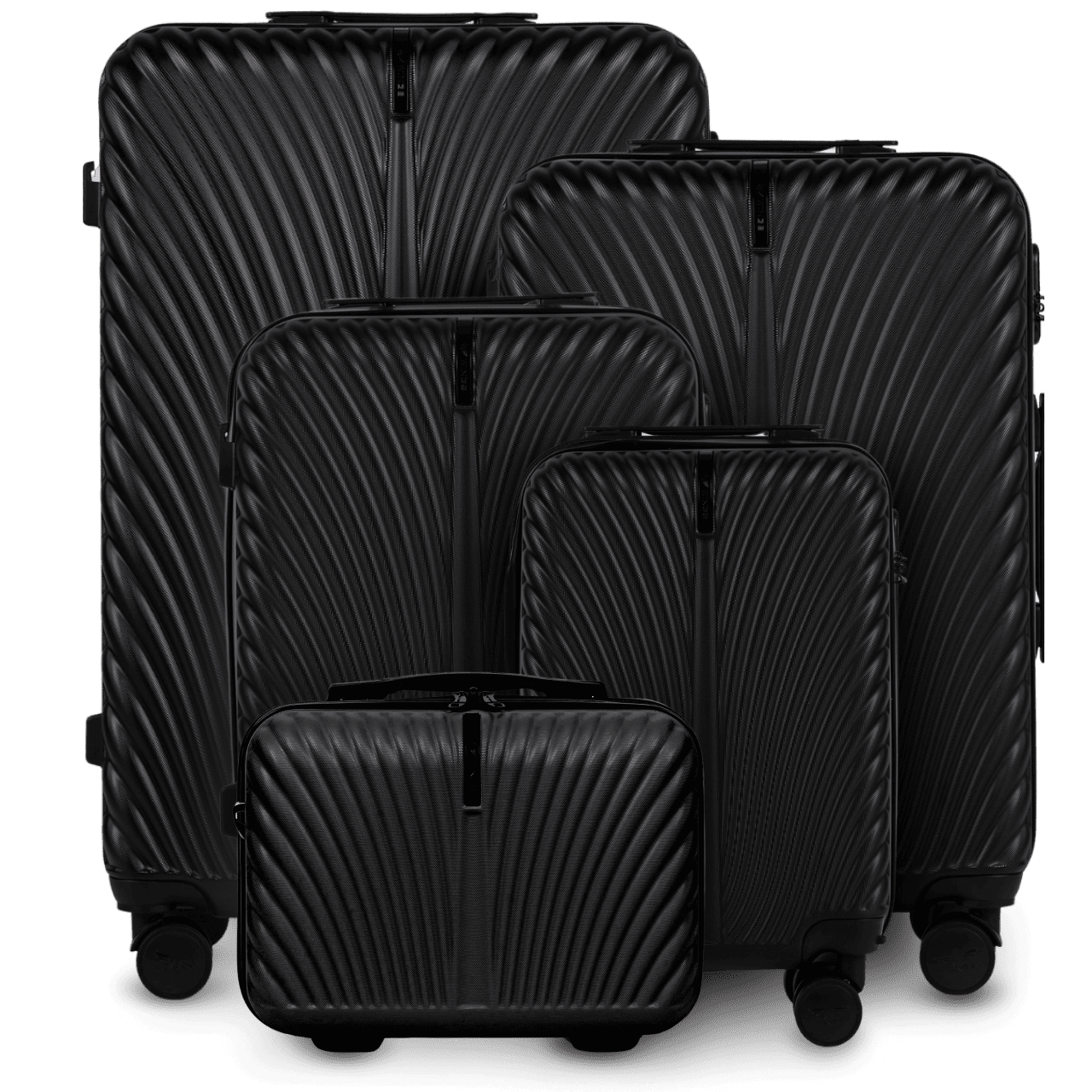 Komplet 5 WALIZEK Wings SWAN BLACK SWAN COLLECTION