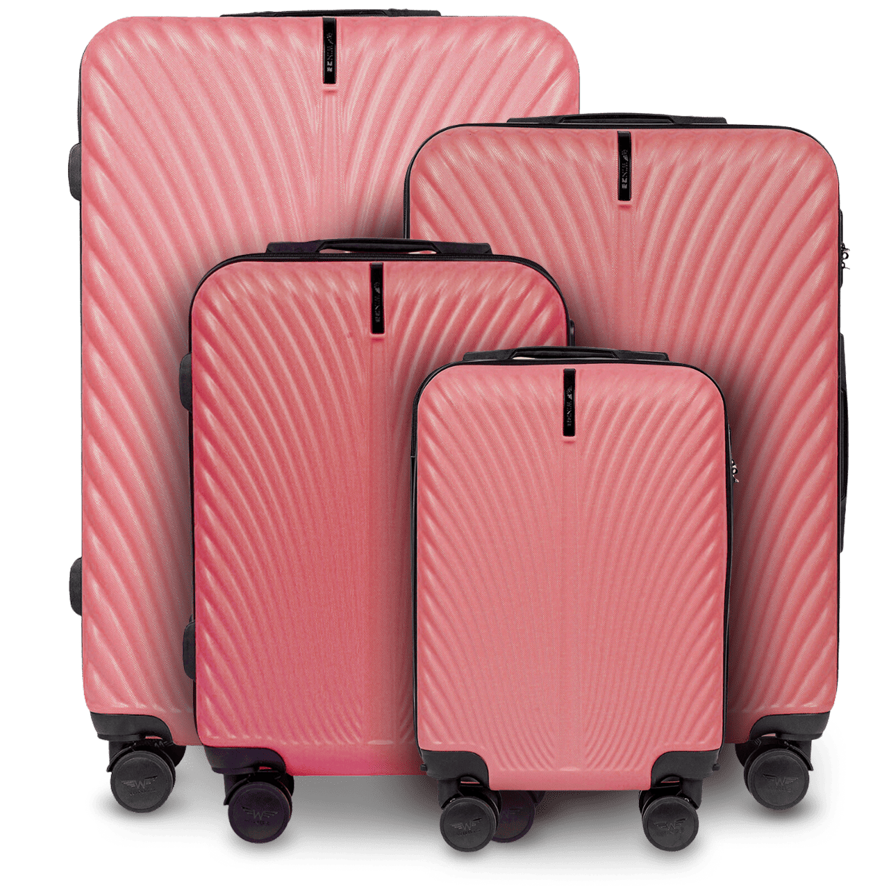 Komplet 4 WALIZEK Wings SWAN DIRTY PINK SWAN COLLECTION