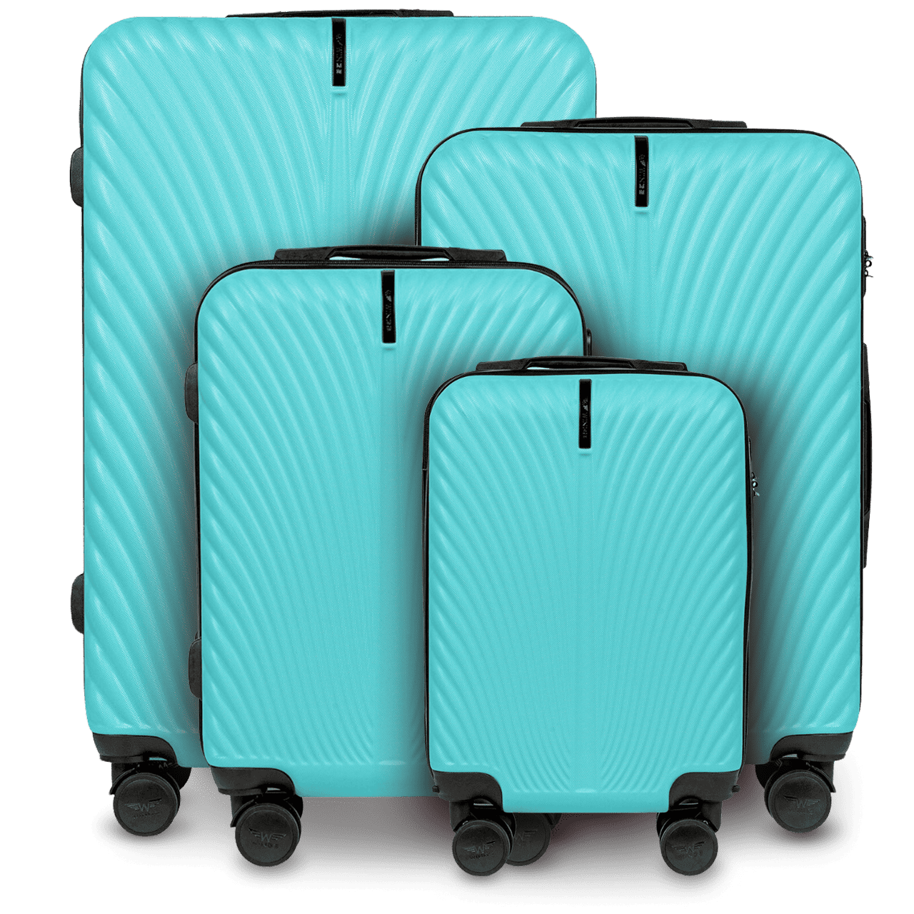 Komplet 4 WALIZEK Wings SWAN LIGHT BLUE SWAN COLLECTION