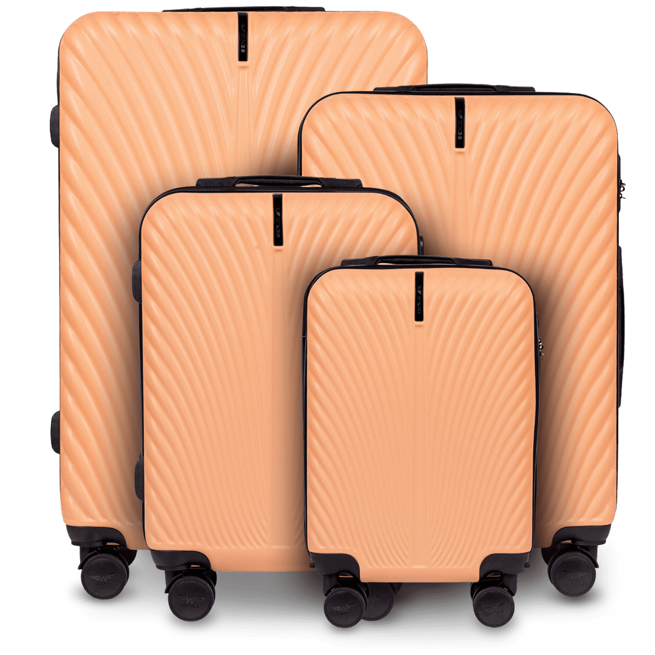 Komplet 4 WALIZEK Wings SWAN PEACH SWAN COLLECTION