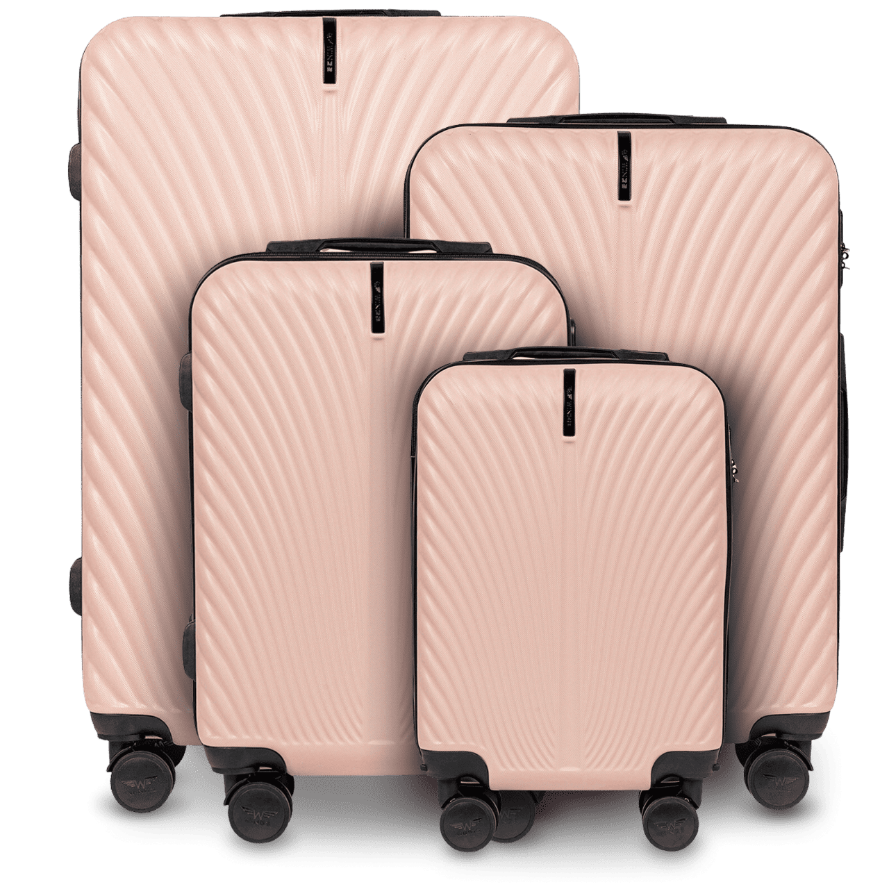 Komplet 4 WALIZEK Wings SWAN PINK SWAN COLLECTION